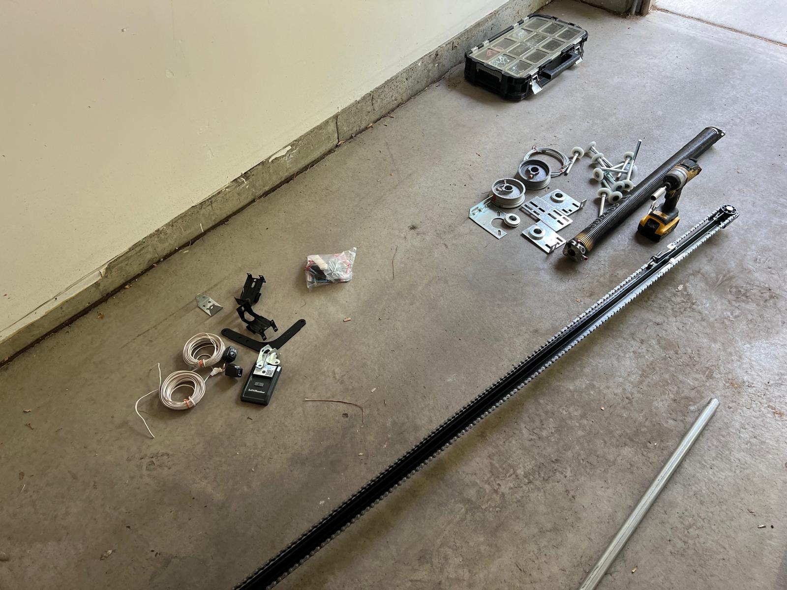 Torsion conversion spring and garage door opener replacement in Lafayette CO (3)