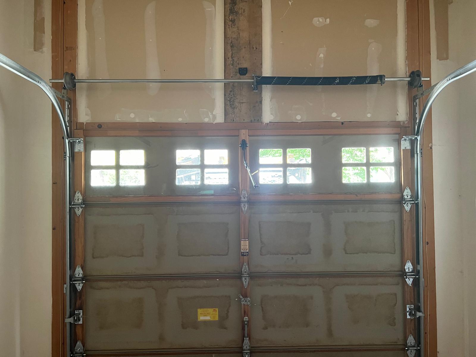 Torsion conversion spring and garage door opener replacement in Lafayette CO (5)